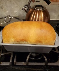 Farberware Bakeware Meatloaf/Nonstick Baking Loaf Pan Set, Two 9-Inch x 5-Inch, Gray Two 9-Inch x 5-Inch Loaf Pans 38 71w2mr NM2L