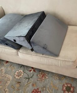 Homemate 6 PCS Orthopedic Bed Wedge Pillow Set,Post Surgery Foam Pillow for Neck, Back and Leg Pain Relief, Triangle Sit Up Pillow Adjustable- Anti Snoring, Heartburn, Acid Reflux & GERD Sleeping Grey 20 71w4C6L3uQL