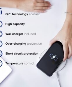 TALK WORKS 5W Wireless Charging Pad Compatible w/ iPhone 15/Pro/Max, 14/Plus/Pro/Max, 13/Mini/Pro/Max, 12,11,XR,XS,X,8, Samsung S23, S22, S21, S20, S10 - Qi Certified Fast Charger w/USB Adapter(White) 18 71w4coEet0L