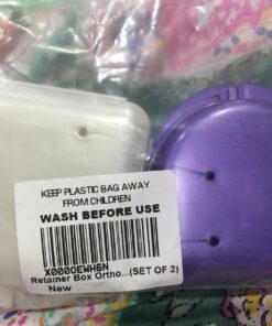 Pureline Oralcare Retainer Box Orthodontic, Set of 2, colors may vary 8 71w53bIQsL