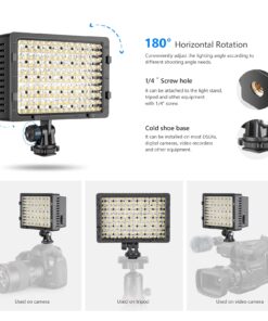NEEWER® 160 LED CN-160 Dimmable Ultra High Power Panel Digital Camera / Camcorder Video Light, LED Light compatible with Canon, Nikon, Pentax, Panasonic,SONY, Samsung and Olympus Digital SLR Cameras Standard Packaging 40 71w5SG2 3cL