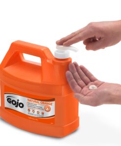 GOJO NATURAL ORANGE Pumice Hand Cleaner, 1 Gallon Quick Acting Lotion Hand Cleaner with Pumice Pump Bottle (Pack of 1) – 0955-02 128 Fl Oz (Pack of 1) 17 71w5kYkRfZL
