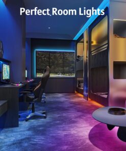 KEELIXIN LED Strip Lights 32.8ft, LED Lights for Bedroom, Music Sync Color Changing Lights, Bluetooth Led Lights with APP & IR Remote Control for Bedroom Room Home Decor Party Festival 20 71w5lrdB38L