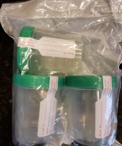 Alternative view of Sterile Specimen Cups, Set of 3, Screw Cap, Tamper Evident, 4 oz.