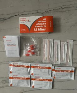 iHealth COVID-19 Antigen Rapid Test, 1 Pack, 5 Tests Total, FDA EUA Authorized OTC at-Home Self Test, Results in 15 Minutes with Non-invasive Nasal Swab, Easy to Use & No Discomfort 36 71w6ASQSgDL