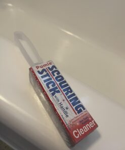 PUMIE Toilet Bowl Ring Remover, TBR-6, Grey Pumice Stone with Handle, Removes Unsightly Stains from Toilets, Sinks, Tubs, Showers, Pools, Safe for Porcelain, 1 Pack 1 Count (Pack of 1) 70 71w85wicyAL