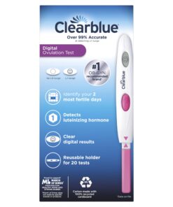 Clearblue Digital Ovulation Predictor Kit, featuring Ovulation Test with digital results, 20 Tests DOT 20 23 71w8FJblp7L