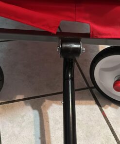 Radio Flyer 3-In-1 EZ Folding, Outdoor Collapsible Wagon for Kids & Cargo, Red Folding Wagon Canopy 81 71w9RRZRrWL