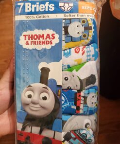 Thomas & Friends Boys Toddler 7-Pack 100% Combed Cotton Briefs with Thomas The Tank, Percy and More in Sizes 2/3t and 4t 24 71w9ZS74K9L