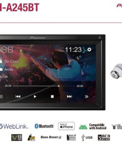 Pioneer 6.2" VGA Touchscreen WebLink Double DIN, Bluetooth USB MP3 Aux Input, in-Dash Multi-Color Illumination Digital Media Receiver/Free Alphasonik Earbuds 12 71w9q2euQL