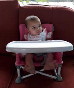 Summer Infant Pop n Sit Portable Booster Chair, Pink Booster Seat for Indoor/Outdoor Use Fast, Easy and Compact Fold, 15x14x15 Inch 45 71wB0BwnnTL
