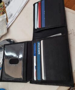 Access Denied Slim Leather Bifold Wallets For Men - Minimalist Mens Wallet RFID Blocking Card Holder With ID Window Box Gifts For Men Black 30 71wBEpzBKEL