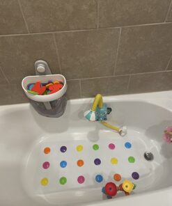 Munchkin® Dots™ Bath Mat for Kids, Multicolored, 30.5x14.25 Inch 30.5x14.25 Inch (Pack of 1) 34 71wBvAfFtiL