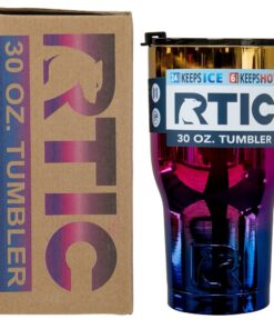 RTIC Tumbler, 30 oz, Flame, Insulated Travel Stainless Steel Mug, Hot Or Cold Drinks, with Splash Proof Lid 7 71wBveropOL