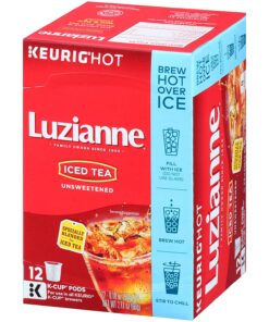 Luzianne Unsweetened Iced Tea, Single Serve K-Cup Pods, 12 Count 10 71wC55sfAdL