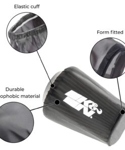 K&N Filter Wrap: Filter Sock Designed to keep your PL-1003 K&N Air Filter DRY for Polaris Sportsman K&N Filter Sock PL-1003PK, Pink Black Filter Wrap 6 71wDDi fMhL