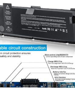 LQM® 7.3V 95Wh New Laptop Battery for Apple MacBook Pro 17" A1309 A1297 (2009 Version Early 2009 Mid-2009 Mid-2010),Compatible MC226*/A MC226CH/A MC226J/A 020-6313-C 661-5037-A 11 71wDKgqISHL