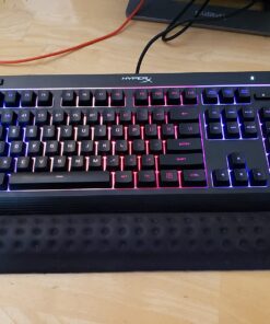 HyperX Alloy Core RGB – Membrane Gaming Keyboard, Comfortable Quiet Silent Keys with RGB LED Lighting Effects, Spill Resistant, Dedicated Media Keys, Compatible with Windows 10/8.1/8/7 – Black 39 71wDQu6fM4L