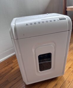 Aurora AU1262XA Anti-Jam 12-Sheet Crosscut Paper and CD/Credit Card Shredder, White/Gray 12-Sheet Crosscut White 27 71wDTSeQKpL