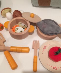 Hape Gourmet Play Kitchen Starter Accessories Wooden Play Set , White 19 71wEemSoy0L