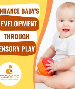 caaocho Pure Natural Rubber Sensory Ball Rainbow 4" - BPA Free Baby Ball Toy, for Sensory Play, Perfect Bouncer, Gentle Squeaking 13 71wF Jttm7L