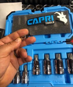 Capri Tools XZN Triple Square Spline Bit Socket Set, Metric, 10-Piece XZN Bit Set / Standard Length 26 71wFYpFGA0L