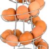 Southern Homewares Egg Skelter Deluxe Modern Spiraling Dispenser Rack Silver 32 71wFvTq8doL
