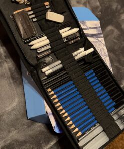 Bellofy 33 pack Drawing Kit with 100 Sheets Pad | Drawing Kit for Adults comes with Sketch Supplies for Kids, Beginners & Artists | Drawing Set contains Sketching Pencils, & more drawing stuff 35 71wGBL8fhKL 2