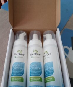 Nurture Rinse Free Foaming Cleanser | Waterless Shower & Bath Wash w/Aloe for Sensitive Dry Skin for Women, Camping, Elderly & Hospital Patients | Perineal Cleansing Foam, Hand & Body Soap (3 Count) 8.5 Fl Oz (Pack of 3) 33 71wGxuSVJL 1