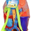 Click N' Play Beach Toys for Kids 3-10 - 18pc Sand Toys Including Sand Buckets for Kids with Sifter, Watering Can, Rake, 4 Hand Tools, 10 Sand Molds & Mesh Beach Toy Bag - Sandbox Toys for Toddlers 18 pc Beach set 31 71wH1dTAuNL