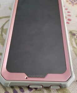 Poetic Moto G7 Rugged Clear Case, Full-Body Hybrid Shockproof Bumper Cover, Built-in-Screen Protector, Guardian Series, DO NOT FIT Moto G7 Power Or Moto G7 Play, Pink/Clear 23 71wHJAB8RhL