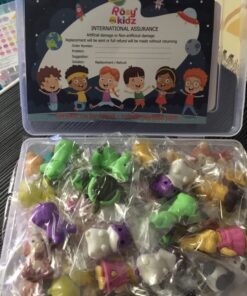 ROSYKIDZ 60PCS Animal Pencil Erasers Bulk for Kids, Take Apart Erasers Toys Desk Pet for Party Favors, Classroom Gifts for Students School Supplies Gift, Easter Basket Stuffers (Random) 60 36 71wHNFJuVUL