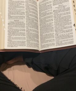 KJV Holy Bible, Giant Print Full-size Faux Leather Red Letter Edition - Thumb Index & Ribbon Marker, King James Version, Pink Leather Bound 53 71wHWVh50DL