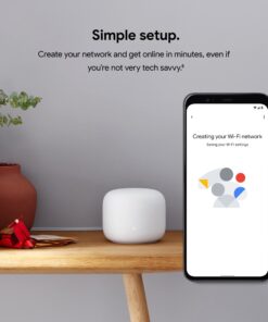 Nest WiFi Point - Wi-Fi Extender and Smart Speaker - Works with Nest WiFi and Google WiFi Home Wi-Fi Systems - Requires Router Sold Separately - Snow One Pack 12 71wIHFgKx L