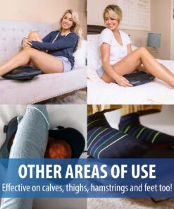 Zyllion Back and Neck Massager with Heat - 3D Deep Tissue Shiatsu Massage Pillow for Chair, Car and Muscle Pain on Whole Body: Shoulders, Calf, Foot, Legs, Arms (NOT Cordless) - Black (ZMA-13-BK) 34 71wII7TzyL