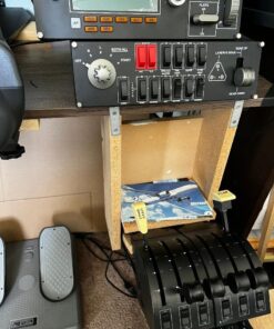 Logitech G Saitek PRO Flight Throttle Quadrant, Professional Simulation Axis Levers, LCD Display, 3x Two-Way Rocker Switches, Adjustable Bracket, USB, PC - Black 23 71wIiaEgZjL