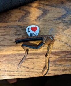 Capo Guitar Capo with Pick Holder for Acoustic and Electric Guitar, Ukelele, Bass, Banjo with Guitar Picks (rose wood) rose wood 38 71wIl5WDjL