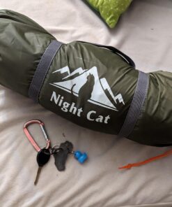 Night Cat Upgraded Backpacking Tents 1 2 Persons Easy Clip Setup Camping Tent Adults Scouts Heavy Rainproof Compact Lightweight Army Green 1 Person(7x3.8x3.8ft) 65 71wIztqcCDL