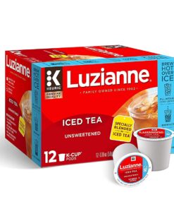 Luzianne Unsweetened Iced Tea, Single Serve K-Cup Pods, 12 Count 11 71wLHJvl2mL