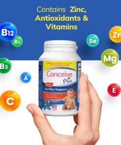 Conceive Plus Fertility Supplements for Men, Male Fertility Booster Prenatal – Optimal Sperm Count & Motility - Maca, L-Arginine, Zinc, Folate Folic Acid & Magnesium – 60 Vegetarian Soft Blue Capsules 23 71wLMGG5VpL 1