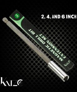 Katzco Magnetic Bit Holder Extensions - 3 Piece Set - 2, 4, and 6 Inch - for Drills, Socket Adapters, Automotive Maintenance, Shops, Mechanics, Household Use, DIY, Repair Work, and More 11 71wLT40gKRL
