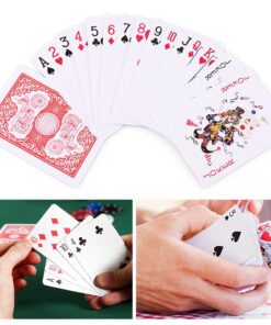 LotFancy Playing Cards, 12 Pack, Decks of Cards Bulk, Poker Size, Standard Index, for Blackjack, Euchre, Canasta Card Game, 6 Blue and 6 Red, Casino Grade 16 71wMIxN0pzL