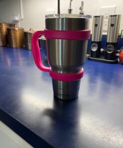 STRATA CUPS 30oz Tumbler Handle (PINK) Available For 30oz YETI Tumbler, OZARK TRAIL Tumbler, Rambler Tumbler- BPA FREE Pink 28 71wMJHwxc2L