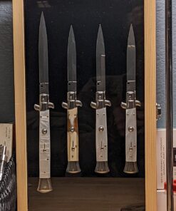 MOOCA Wooden Jewelry Display Case, Jewelry Organizer Case with Tempered Glass Top Lid & Removable Black Velvet Pad, Natural Wood Color 29 71wNCNd5r5L