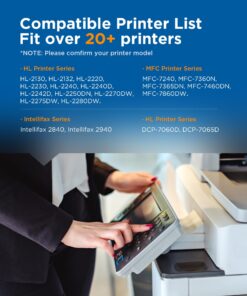 Timink TN450 (2 Black) High Yield Compatible Toner Cartridge Replacement for Brother TN420 TN-450 Work with HL-2280DW HL-2270DW HL-2230 MFC-7360N MFC-7860DW DCP-7065DN Intellifax 2840 2940 (2 Pack) 9 71wNU6UJkHL