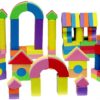 Click N' Play Foam Blocks, Soft Building Blocks and Stacking Block Toy Set For Toddlers| Perfect Bath Toys, 60 Count with Carry Tote | Great Gift for Toddler, Baby, Kids, Boy, and Girl Ages 1-3, 4-8 52 71wNbAGvkHL