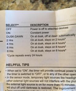Outdoor Light Timer Waterproof, 24 Hours Plug in Timer with 2, 4, 6 or 8 Hours Countdown Mode, 3 Grounded Electrical Outlet for Outdoor Backyard Garden Patio Lights 3 Outlets-Timer 26 71wNcwcWM7L