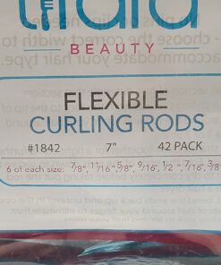 Tifara Beauty Salon Heatless Flexible Hair Rollers Curlers 42-pack 7" Soft Foam Flexi Twist Curling Rods for Short Long Hair 59 71wOYnXTY L