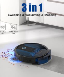 Alternative view of Coredy R550 Ultra Robot Vacuum and Mop Combo, 2200Pa Strong Suction, 2.76 Inch Thin, 120 Mins Runtime, Upgraded Smart Sensor Protection, Super Quite, Self-Charging Robotic Vacuum for Hard Floors, Tile