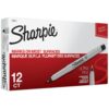 SHARPIE Permanent Markers, Ultra Fine Point, Black, 12 Count 10 71wOnkLNBwL